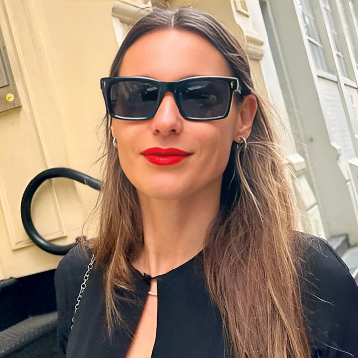 Ladies Rectangular Sunglasses in Elegant Tortoiseshell Design Kalsten