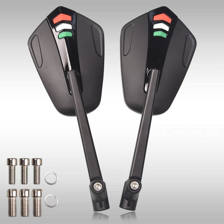 Motorcycle rearview mirror with modern design made of aluminum Kalsten