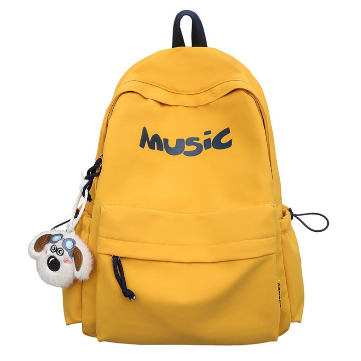 Casual Music-Themed School Backpack Kalsten