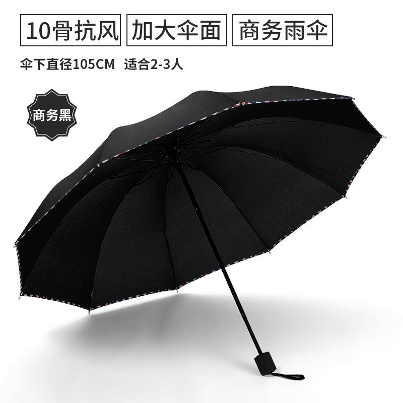 Women's Folding Umbrella with Ergonomic and Elegant Handle Kalsten