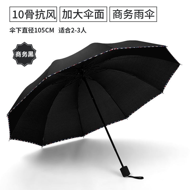 Women's Folding Umbrella with Ergonomic and Elegant Handle Kalsten