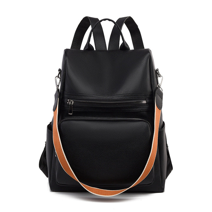 Structured Leather Travel Backpack Kalsten