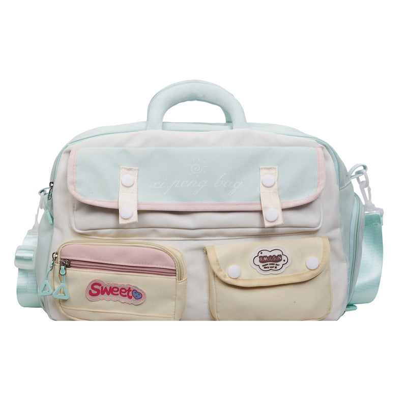 Sporty Shoulder Bag With Multifunctional Compartments Kalsten