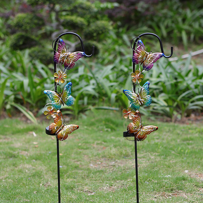 Solar LED Butterfly Garden Stake Decorative Metal Yard Ornament Kalsten
