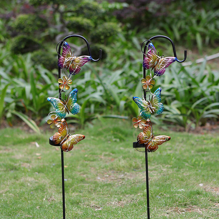 Solar LED Butterfly Garden Stake Decorative Metal Yard Ornament Kalsten
