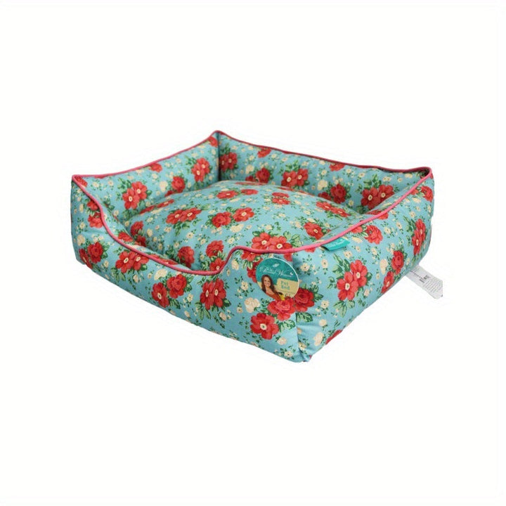 Floral Patterned Dog Bed