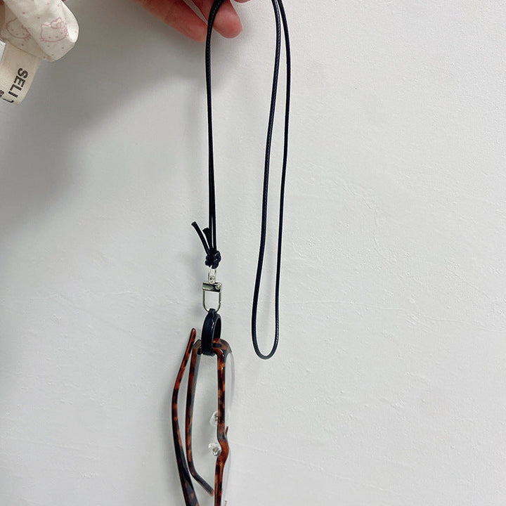 Fashionable Glasses Holder Chain Made of High-Quality Leather Kalsten