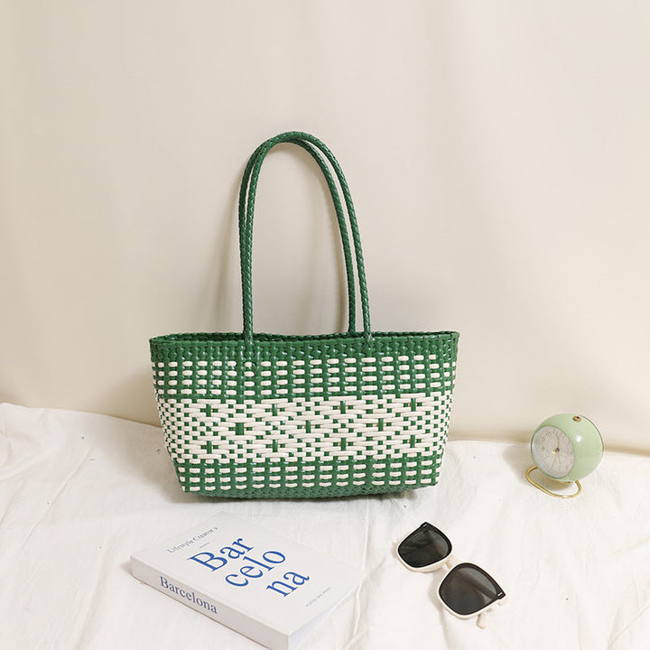 Braided tote bag with modern accents Kalsten