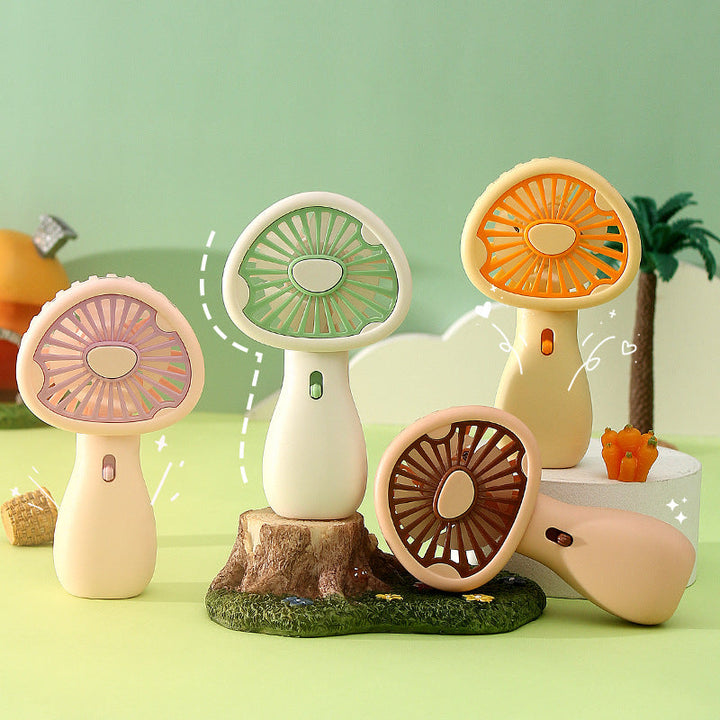 Women's Portable Mini Mushroom Design Fan Kalsten