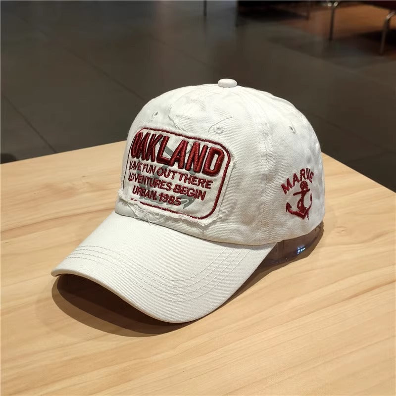 Women's Vintage-Inspired Embroidered Cap Kalsten
