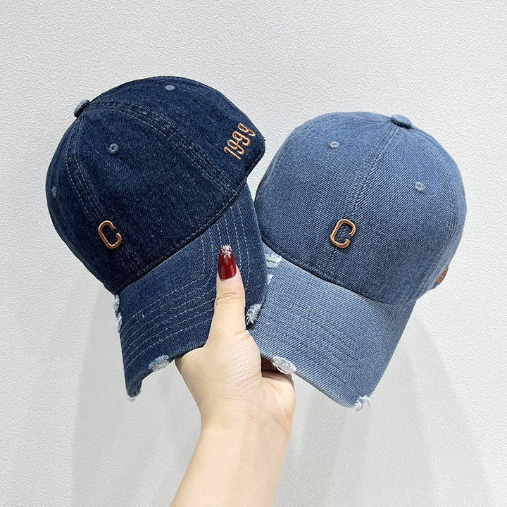 Women's Distressed Denim Baseball Cap Kalsten 1784270579
