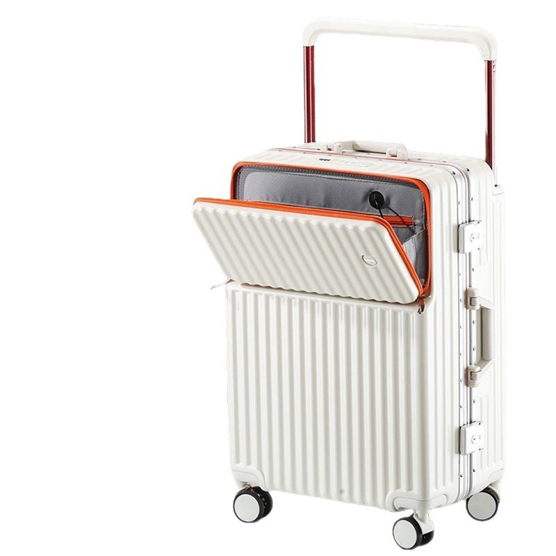 Unisex Multi-Compartment Rolling Hard-Shell Luggage with Integrated Charging Port Kalsten
