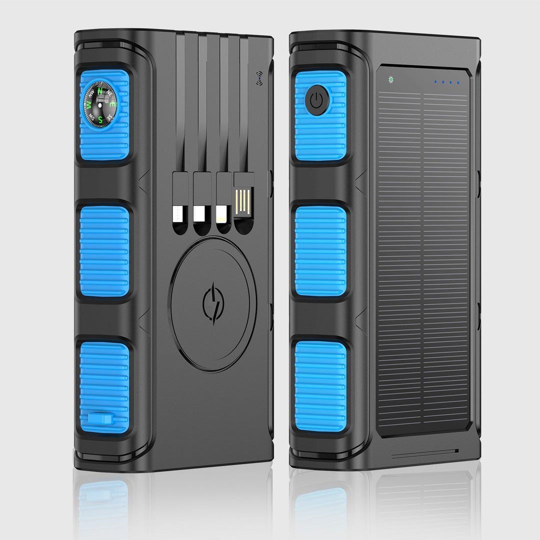 Solar Powerbank with Integrated Compass and Multiple Charging Ports Kalsten