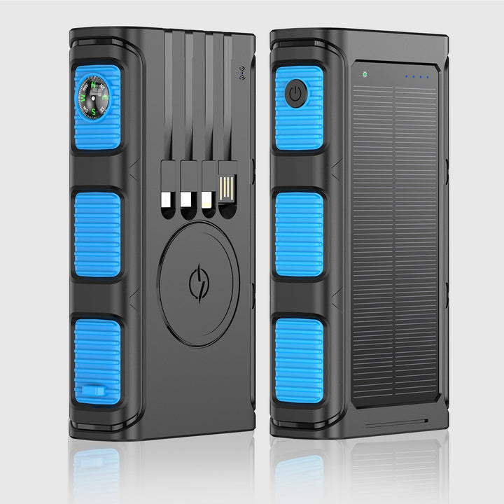 Solar Powerbank with Integrated Compass and Multiple Charging Ports Kalsten