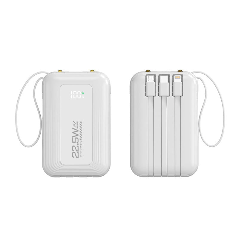Portable power bank with integrated fast charging ports and digital display Kalsten