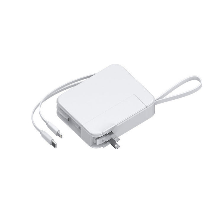 Portable power bank with retractable charging cable and digital display Kalsten