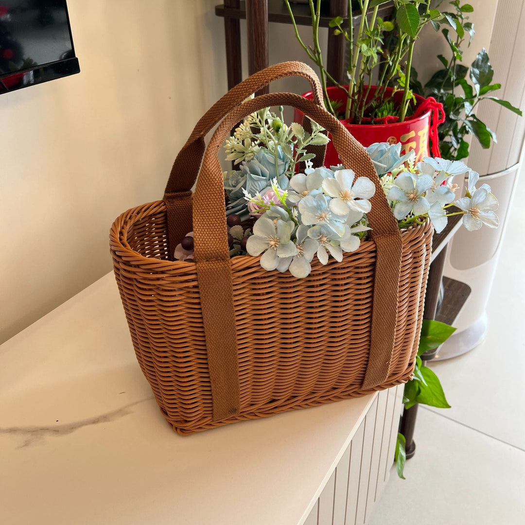 Women Handmade Storage Basket Made of Natural Material Kalsten