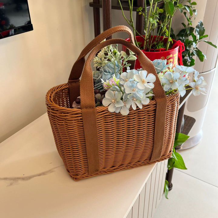 Women Handmade Storage Basket Made of Natural Material Kalsten