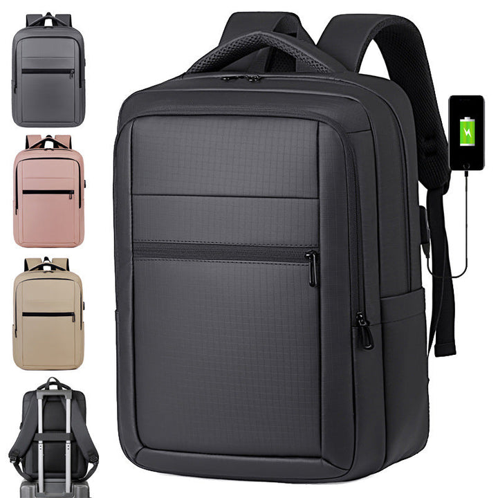 Stylish business backpack with protective compartments and ergonomic carrying system Kalsten