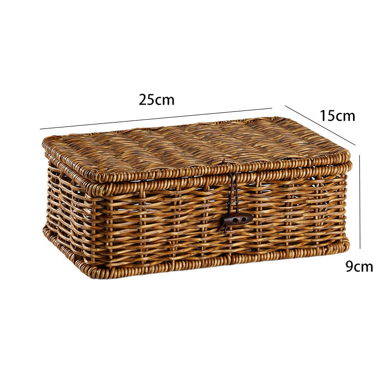 Handcrafted Natural Wicker Storage Chest Kalsten