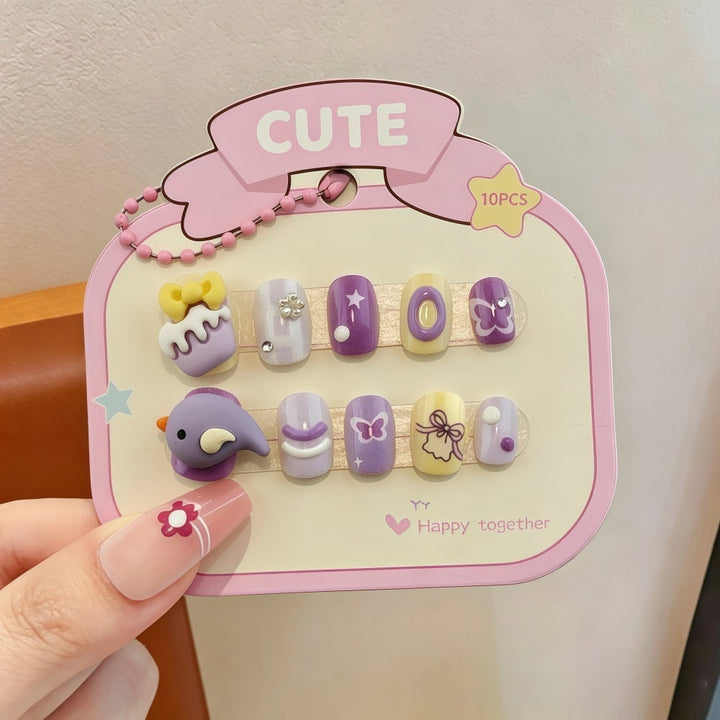 Creative artificial nails with 3D designs Kalsten