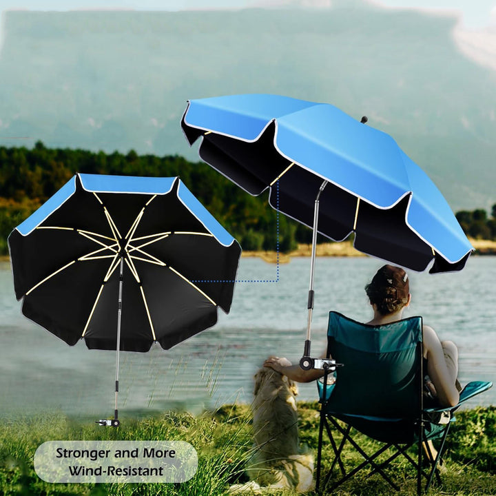 Women’s sturdy beach sunshade umbrella with adjustable mounting system Kalsten