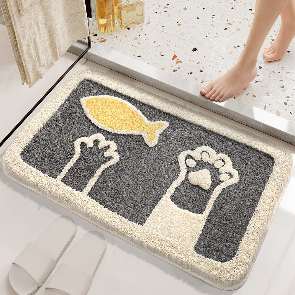 Plush Bunny-Themed Bath Mat Kalsten