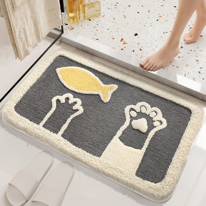 Plush Bunny-Themed Bath Mat Kalsten