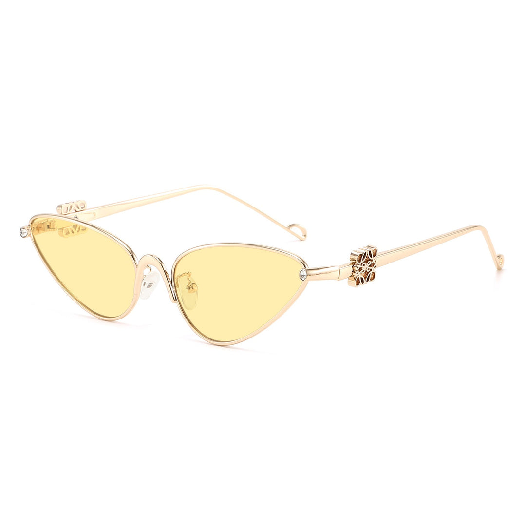Women's Cat-Eye Sunglasses with Elegant Accents and UV Protection Kalsten
