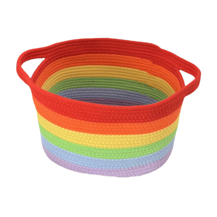 Women's storage basket with colorful stripes Kalsten
