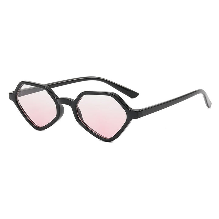 Women's Geometric Design Sunglasses with Mirrored Lenses Kalsten