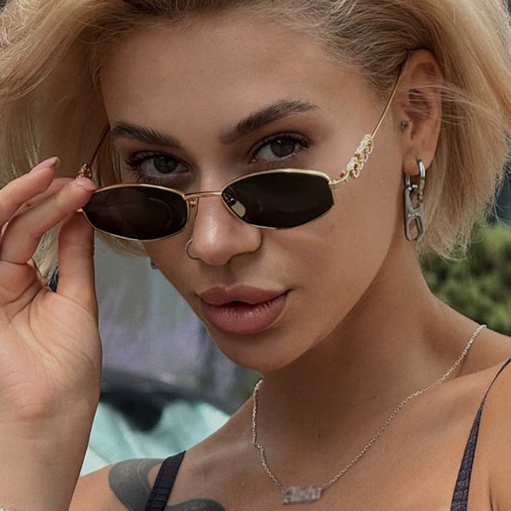 Women’s fashionable sunglasses with elegant stainless steel frame and UV protection Kalsten