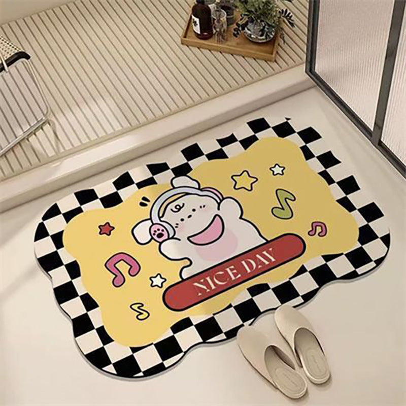 Decorative Cartoon-Themed Bath Mat Kalsten