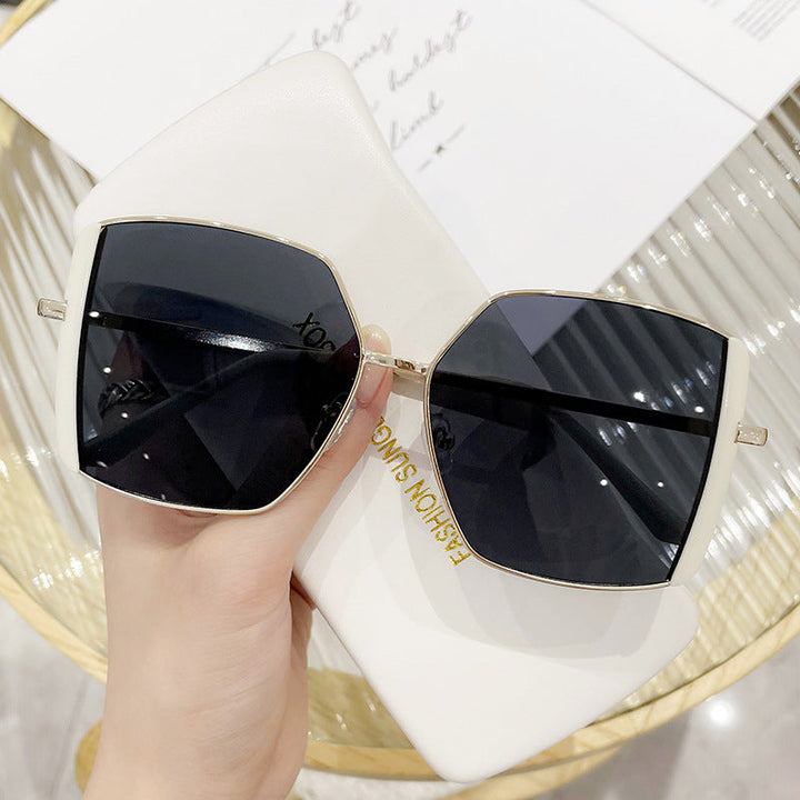 Women's Geometric Sunglasses with Luxurious Metal Frame Kalsten