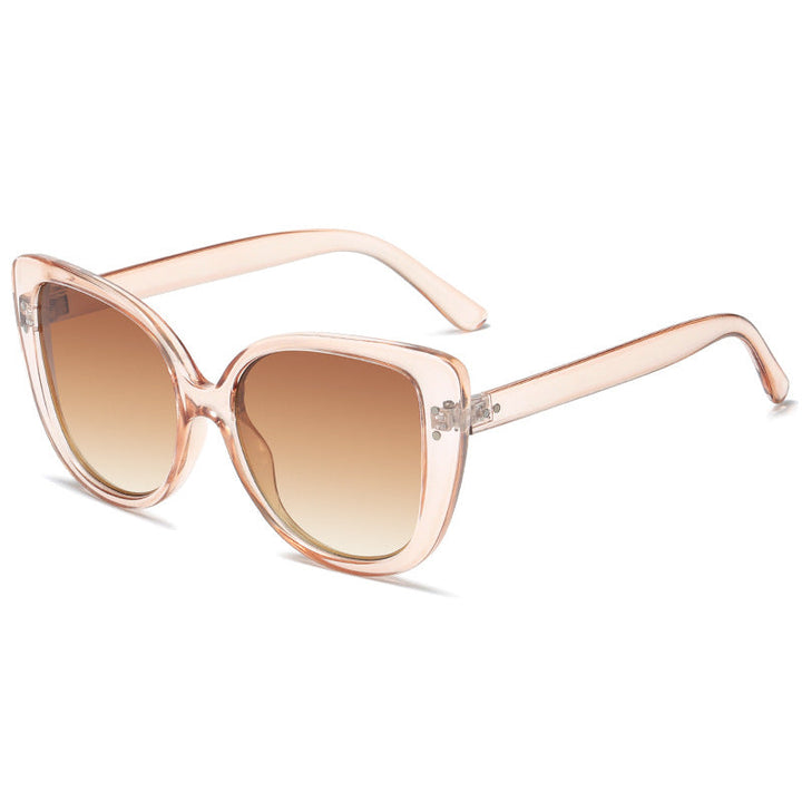 Ladies glamorous oversized sunglasses withElegant transparent frame Kalsten