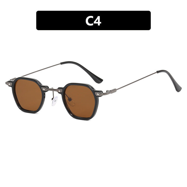 Ladies stylish sunglasses with unique hexagonal shape and sturdy frame Kalsten