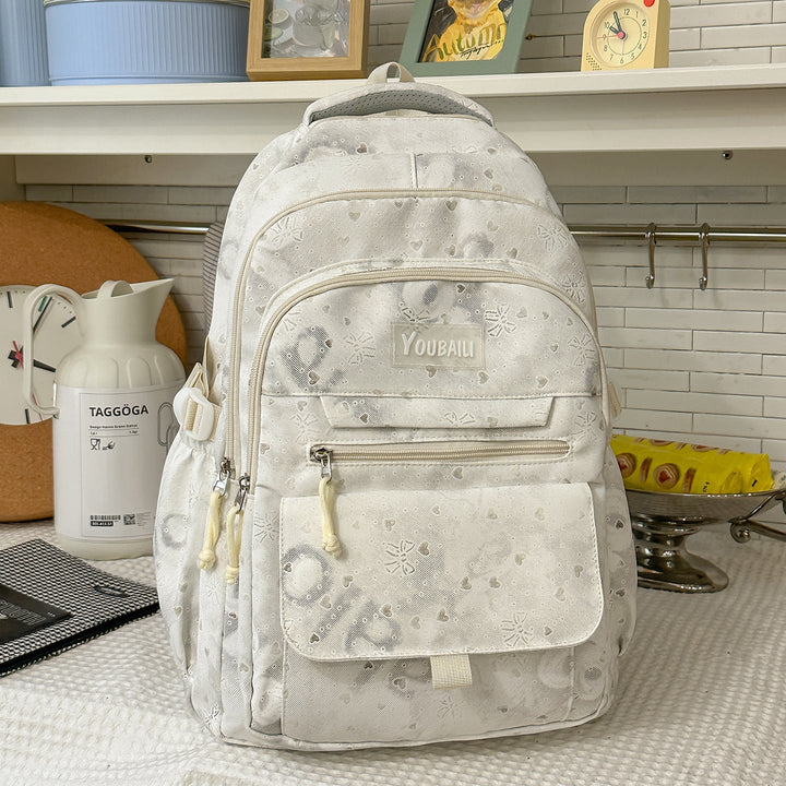 Fashion-Forward Patterned School Backpack