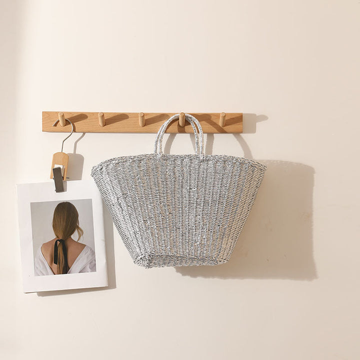 Elegant Woven Basket Bag with Sturdy Handles Kalsten