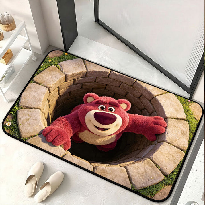 Cartoon-Themed Plush Bath Mat