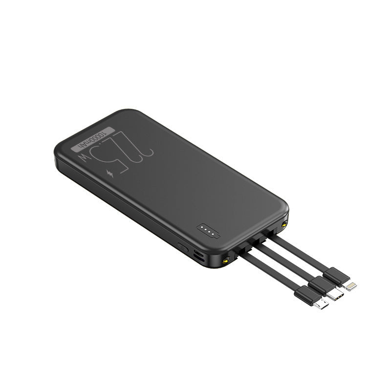 Power bank with integrated multifunctional cables Kalsten