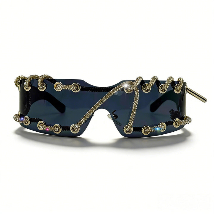 Women's sunglasses with unique lacing design Kalsten