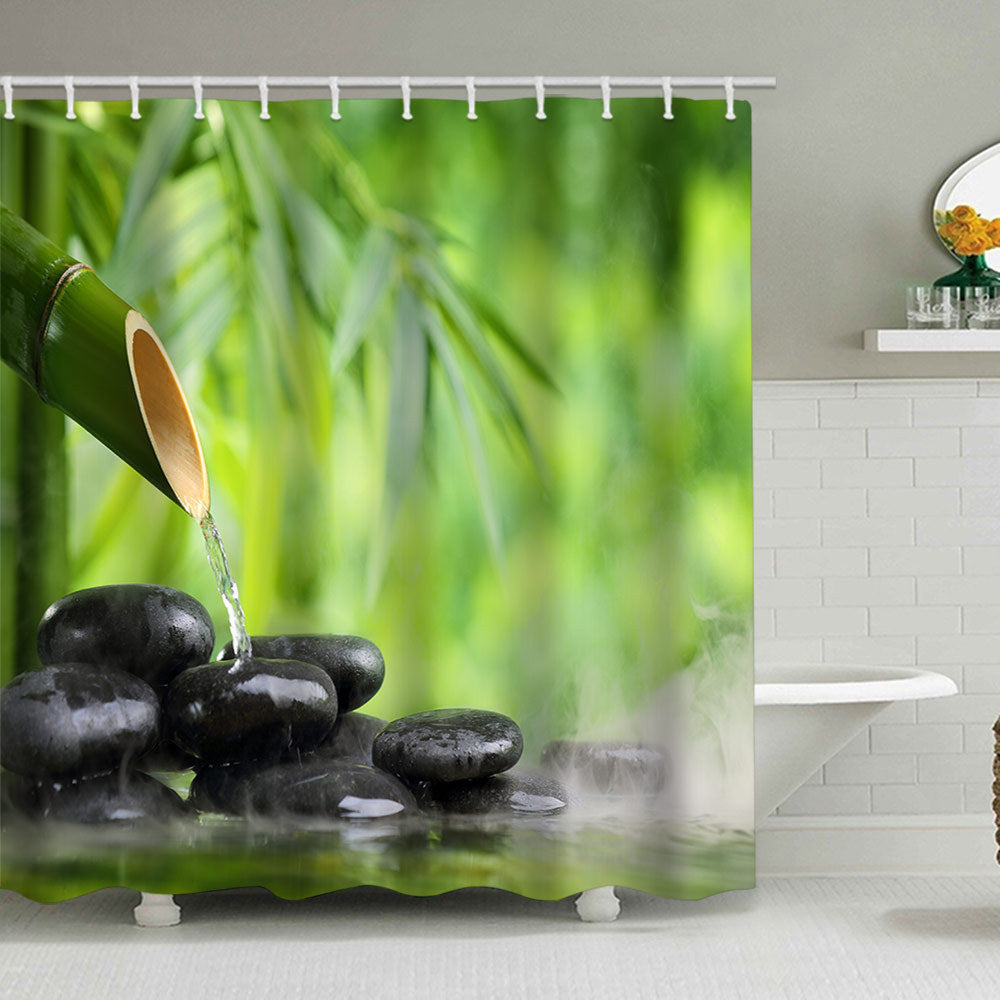 Tranquil Zen Nature Shower Curtain Kalsten