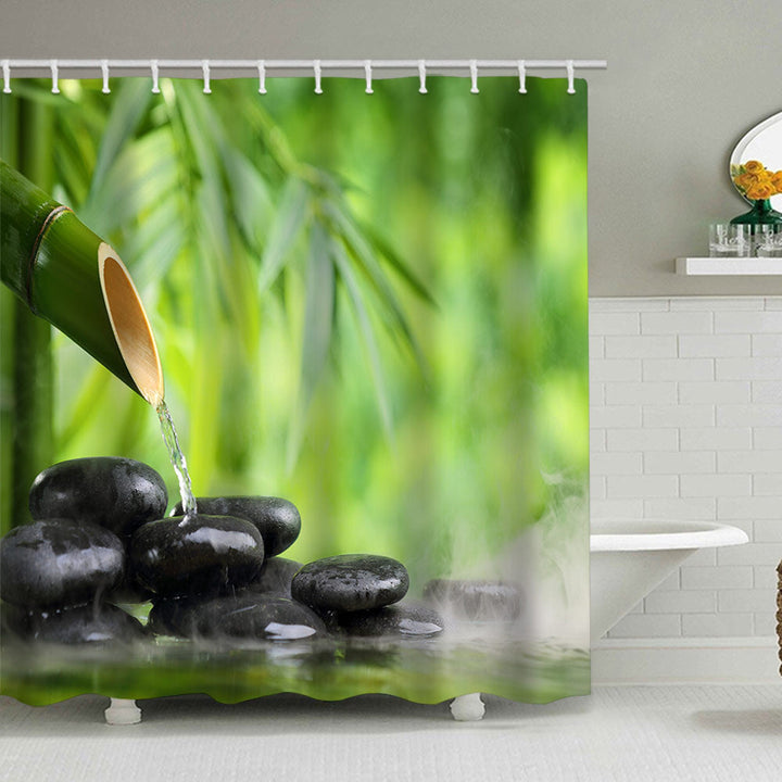 Tranquil Zen Nature Shower Curtain Kalsten