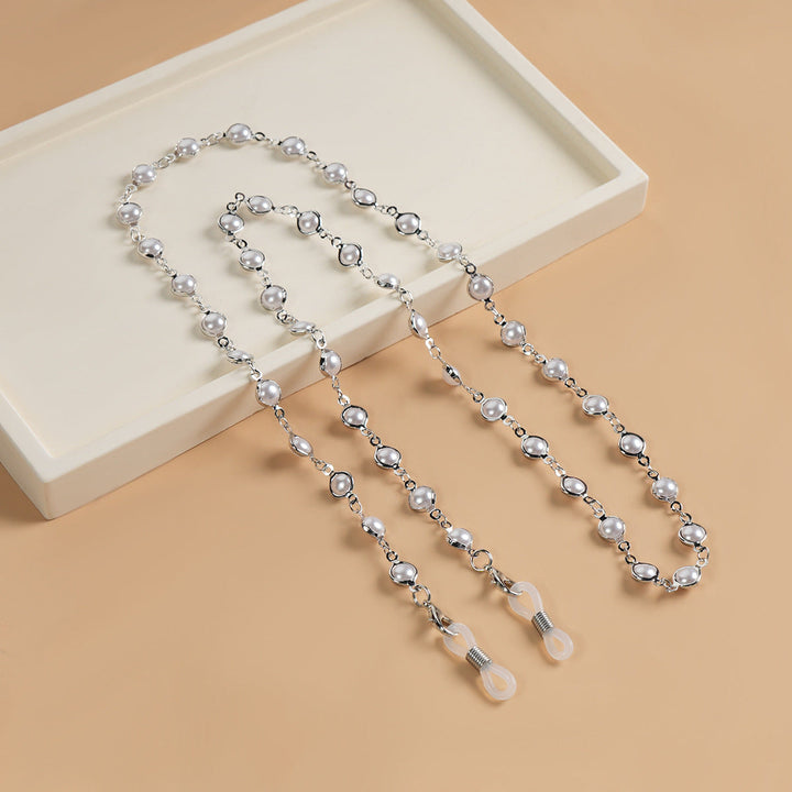 Elegant Pearl-Linked Eyewear Chain Kalsten