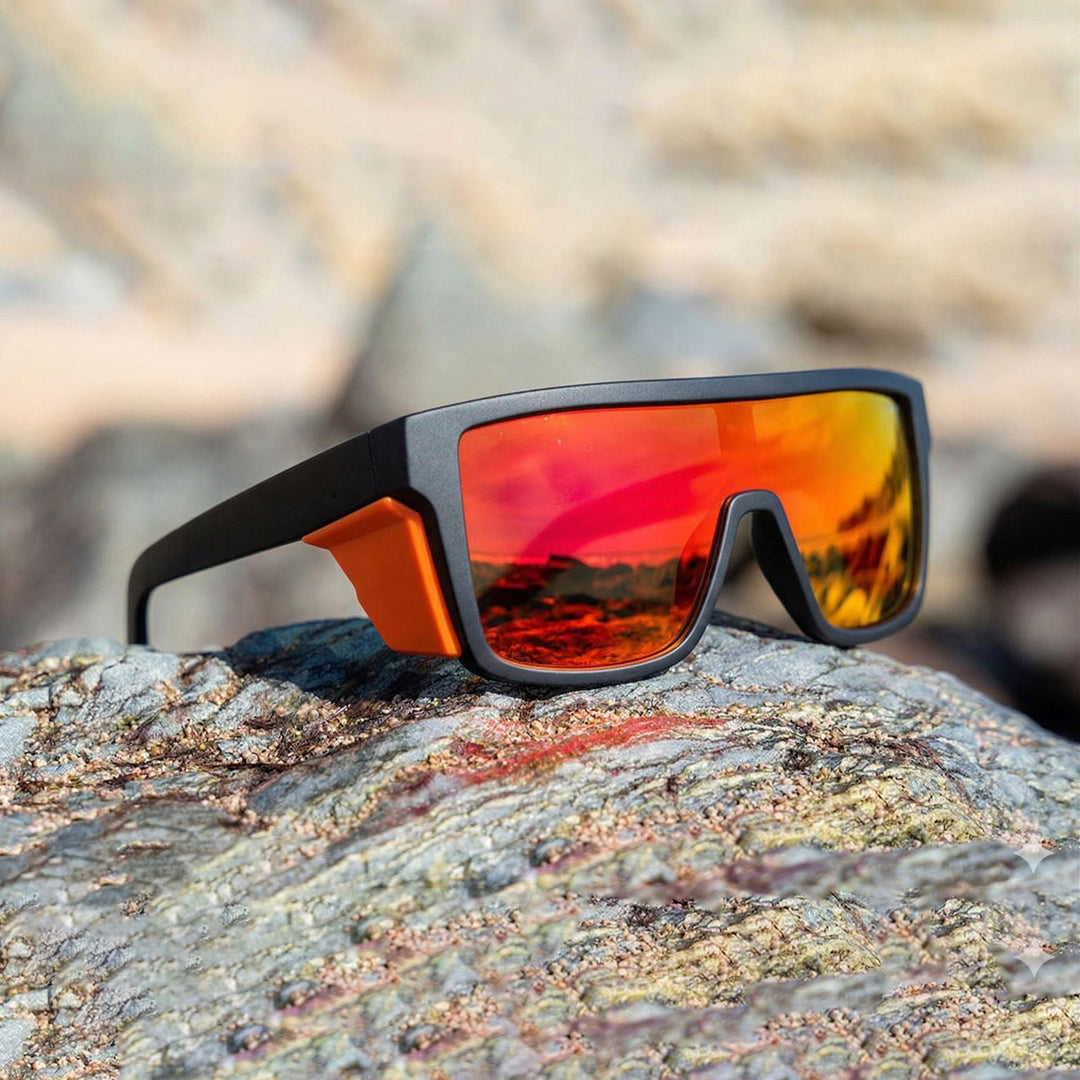 Ladies sports sunglasses in a modern design with a wide frame and polarizing lenses Kalsten