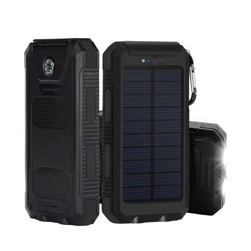 Robust Solar Power Bank with LED Light and Compass Kalsten