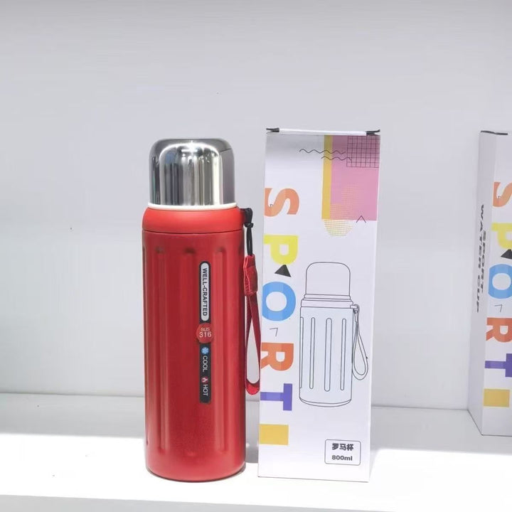 Unisex Thermal Insulated Bottle with Practical Carrying Handle Kalsten