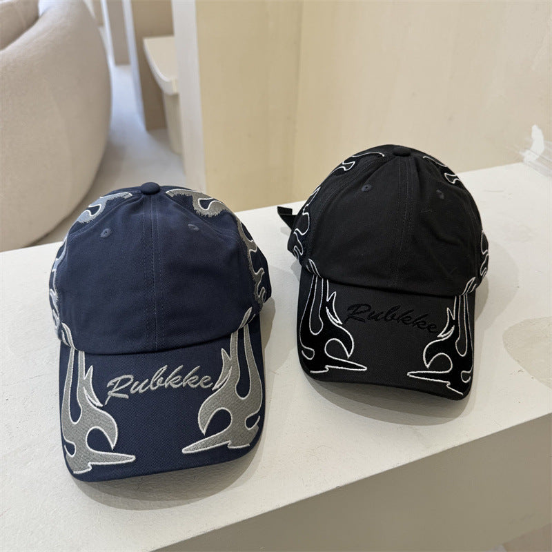 Men's Graphic Flame-Embroidered Baseball Cap Kalsten