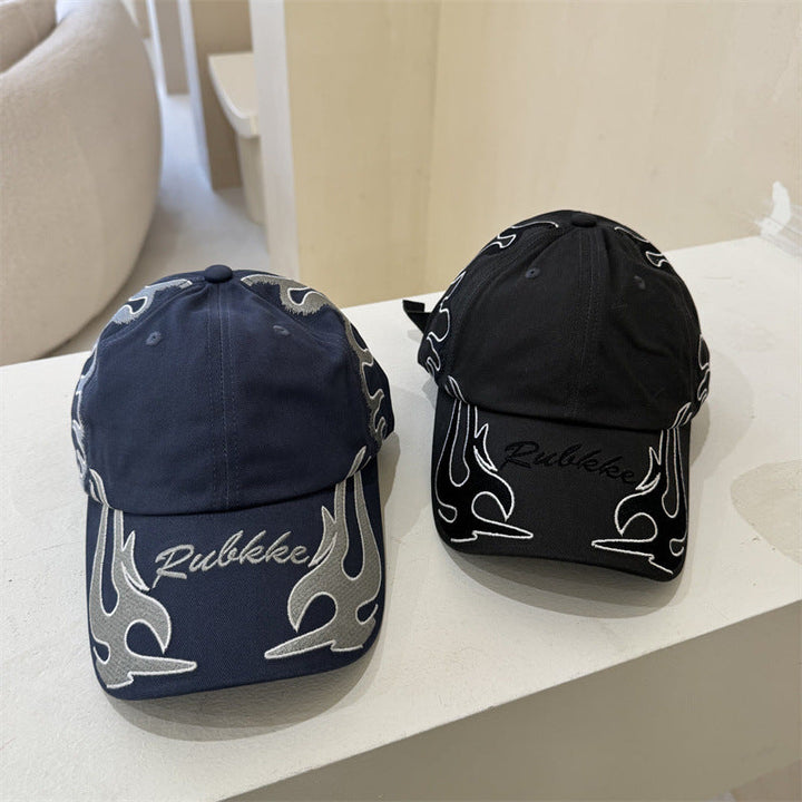 Men's Graphic Flame-Embroidered Baseball Cap Kalsten