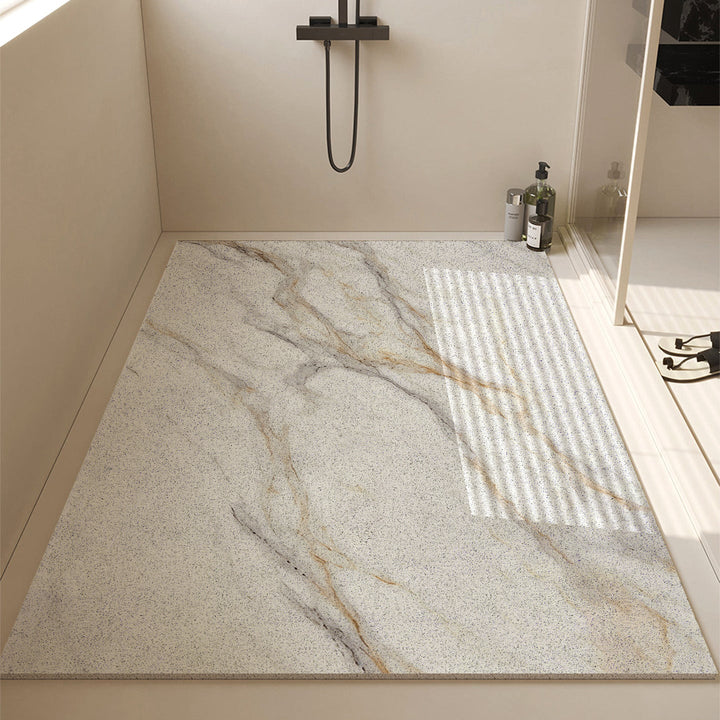 Luxurious Stone-Textured Bath Mat
